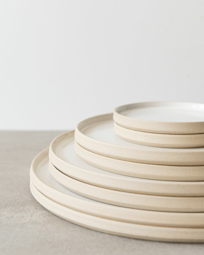 Dessert-/ontbijtbord - set van 2 - Beige