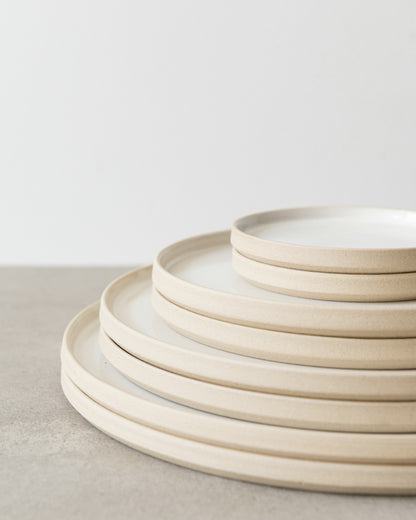 Dessert-/ontbijtbord - set van 2 - Beige