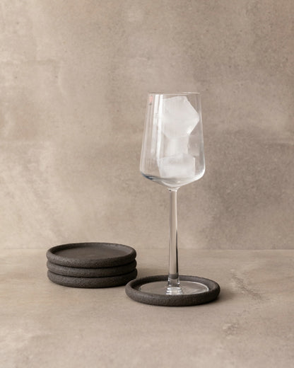 MK keramiek - Coasters/onderzetters - set van 2 - Terra Aura Nigra