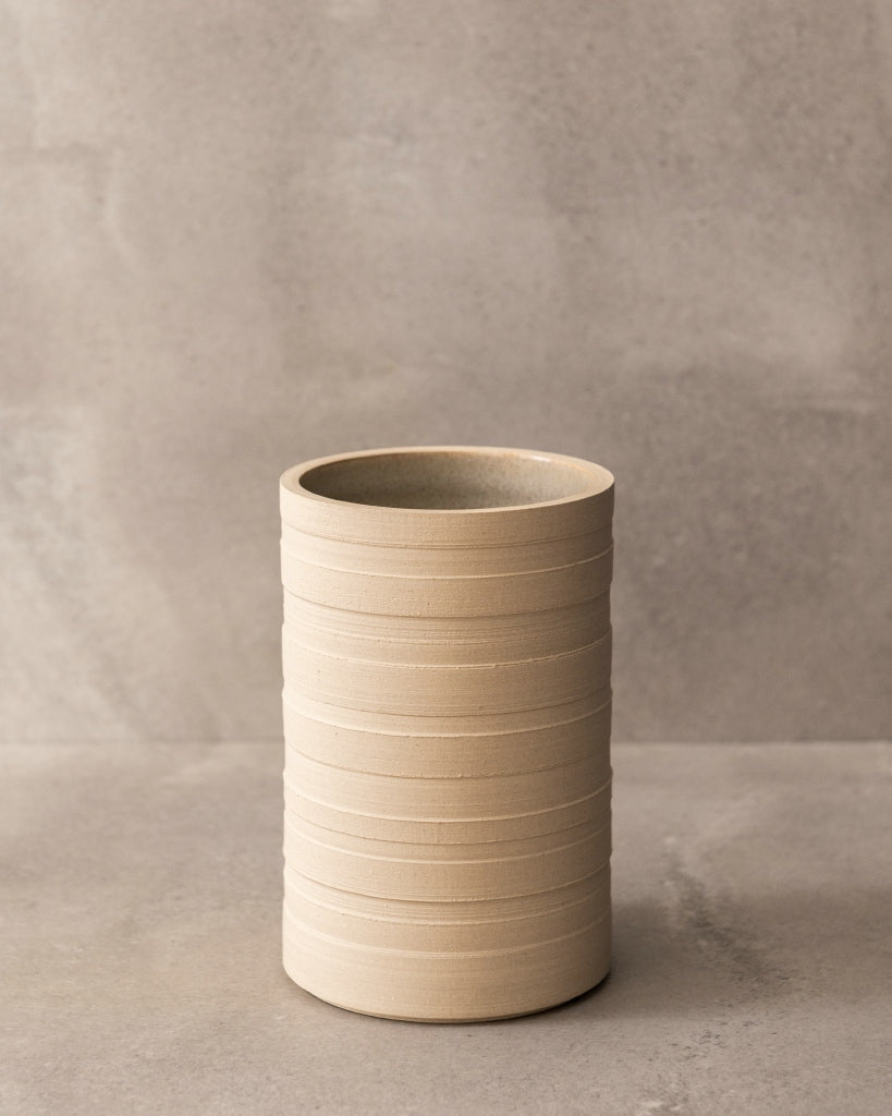MK keramiek - Vaas structuur - Beige