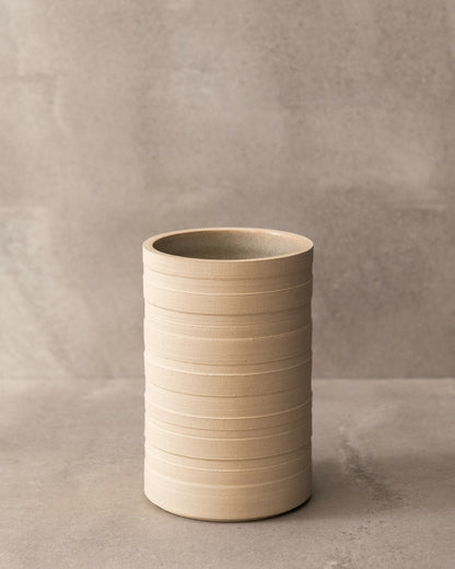 MK keramiek - Vaas structuur - Beige