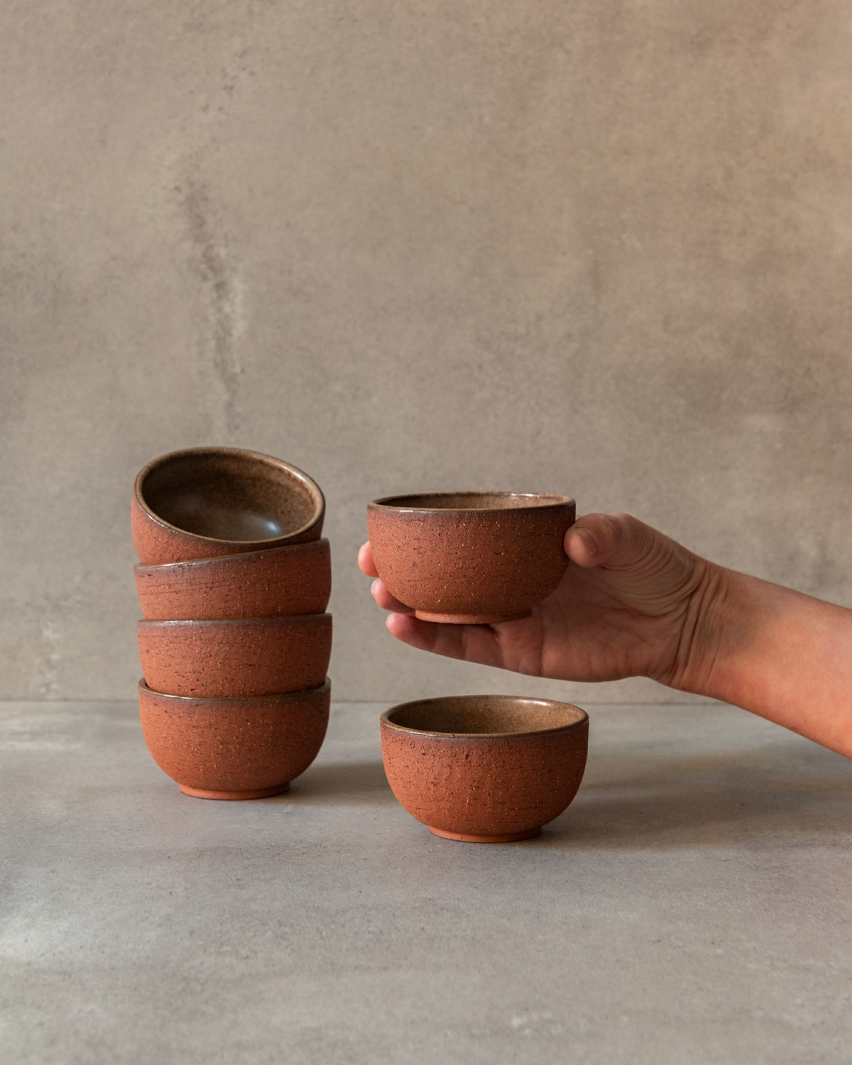 MK keramiek_Bowl mini Ø9 cm - SET van 2 - Terra Aura Rubigo
