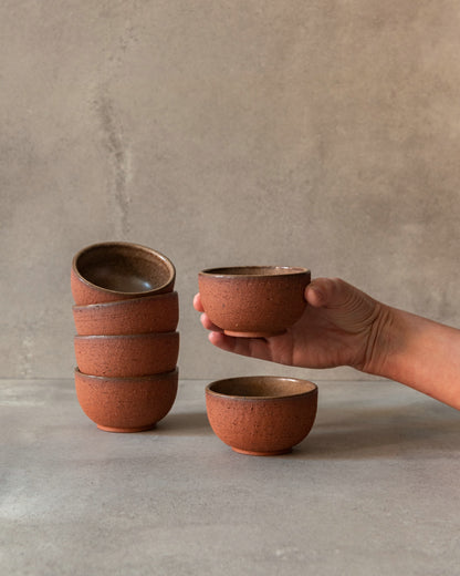 MK keramiek_Bowl mini Ø9 cm - SET van 2 - Terra Aura Rubigo